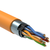 Кабель витая пара ITK F/UTP кат.5E 4х2х24AWG solid LSZH нг(А)-HF оранжевый (305м)