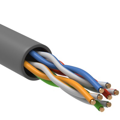 Кабель витая пара Generica U/UTP кат.5E 24AWG 4 пары PVC серый (305м) Кабель витая пара Generica U/UTP кат.5E 24AWG 4 пары PVC серый (305м)