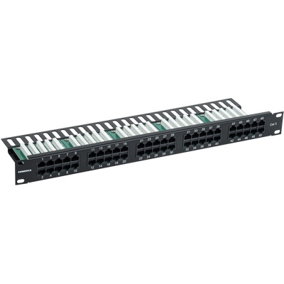 Патч-панель GENERICA телефонная 1U кат.3 RJ45 50 портов Krone Патч-панель GENERICA телефонная 1U кат.3 RJ45 50 портов Krone