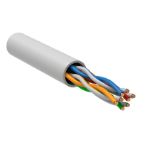 Кабель витая пара Generica ШПД U/UTP кат.5E 24AWG 4 пары solid LSZH белый (305 м и 100 м)