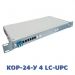 Кросс оптический стоечный КОР-24-У 4, КРС, ШКОС (4 порта FC, ST, SC, LC; SM 9/125; MM 50/125; MM 62,5/125)