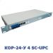 Кросс оптический стоечный КОР-24-У 4, КРС, ШКОС (4 порта FC, ST, SC, LC; SM 9/125; MM 50/125; MM 62,5/125)