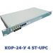 Кросс оптический стоечный КОР-24-У 4, КРС, ШКОС (4 порта FC, ST, SC, LC; SM 9/125; MM 50/125; MM 62,5/125)